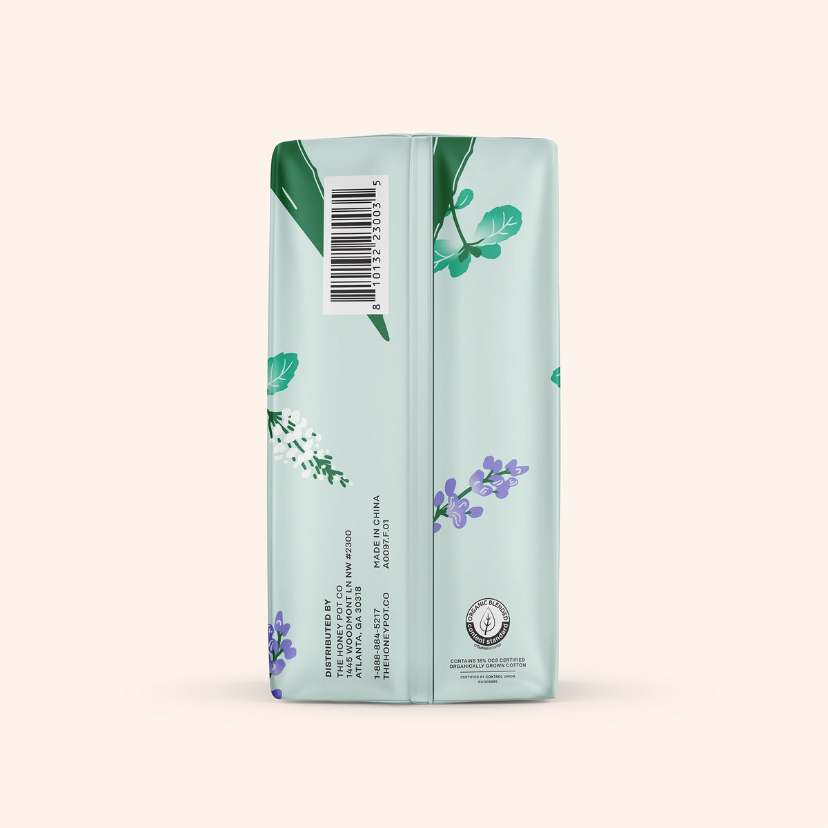 Organic Cotton Cooling Herbal Infusion Regular Liners — Medium Pack